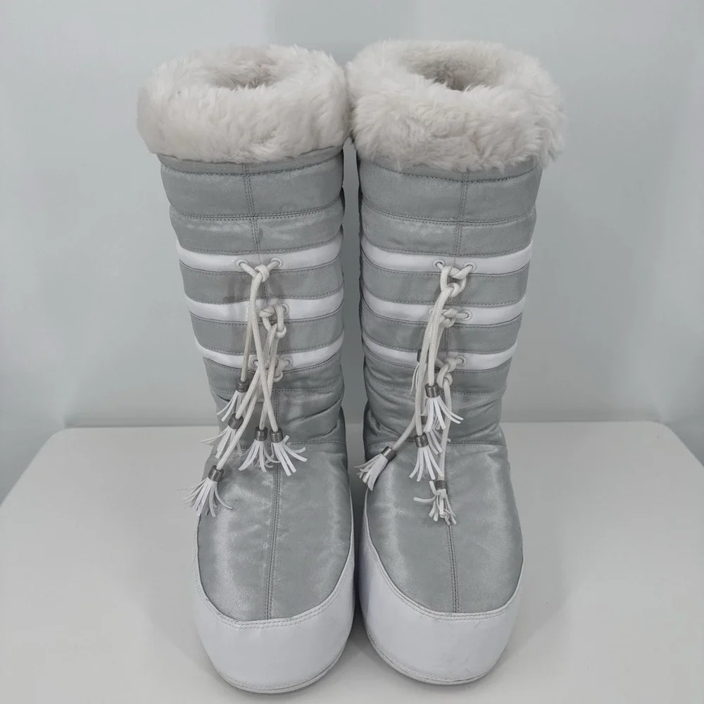 ADIDAS Y2K 90 Winter BOOTS ski Snow CARLO GRUBER fur Platform Shoes W size 6.5‎